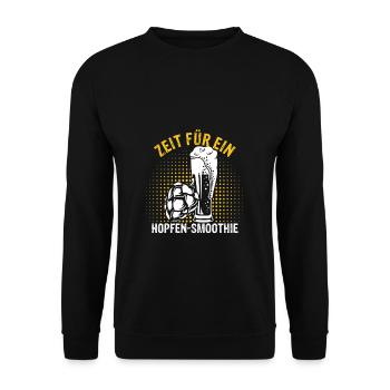 Hopfen Schmoothie Bier Kneipen Fans Geschenk Biert - Unisex Pullover - Schwarz - Vorne - Alina (178cm) & Michal (187cm)