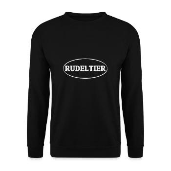 Rudeltier by HOB Products - Unisex Pullover - Schwarz - Vorne - Alina (178cm) & Michal (187cm)