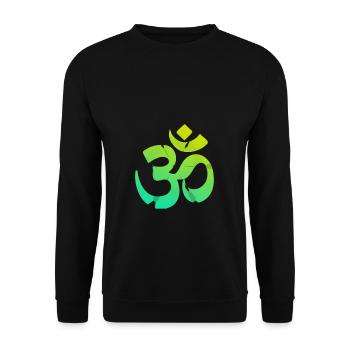 Om Symbol by HOB Products - Unisex Sweatshirt - black - Front - Alina (178cm) & Michal (187cm)