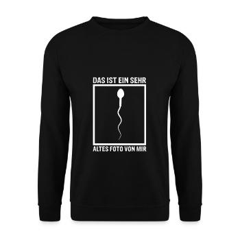 Das Ist Ein Sehr Altes Foto Von Mir Lustiges Fotog - Unisex Pullover - Schwarz - Vorne - Alina (178cm) & Michal (187cm)