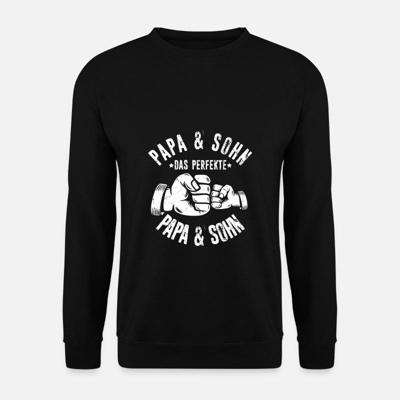 Papa & Sohn Das Perfekte Chaos Team - Vatertag Bes - Unisex Pullover - Schwarz