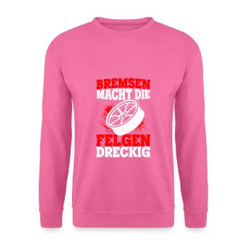 Mechatroniker Schrauben Autofahren Bremsen Felgen - Unisex Pullover - Pink - Vorne