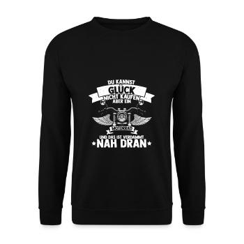 Bikelovers Mountainbike Motiv Fahrradfans Glück Ge - Unisex Pullover - Schwarz - Vorne - Alina (178cm) & Michal (187cm)