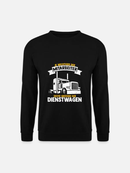 Trucker Dienstwagen Spediteur Fernfahrer Berufskra - Unisex Pullover - Schwarz
