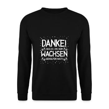 Kindergärtner Kita Kiga Kindergarten Spruch Erzieh - Unisex Pullover - Schwarz - Vorne - Alina (178cm) & Michal (187cm)