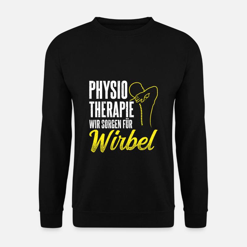 Physiotherapie Wir Sorgen Für Wirbel - Physio Mass - Unisex Pullover - Schwarz