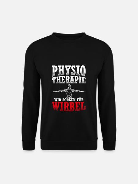 Physiotherapeut Sport Therapeut Spruch Geschenk Ph - Unisex Pullover - Schwarz