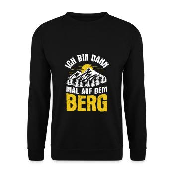 Berge Wanderer Natur Liebhaber Wandern Bergsteiger - Unisex Pullover - Schwarz - Vorne - Alina (178cm) & Michal (187cm)