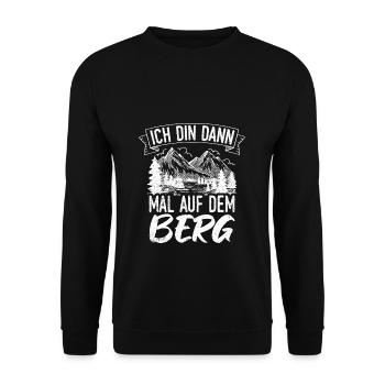 Berge Wanderer Natur Liebhaber Wandern Bergsteiger - Unisex Pullover - Schwarz - Vorne - Alina (178cm) & Michal (187cm)