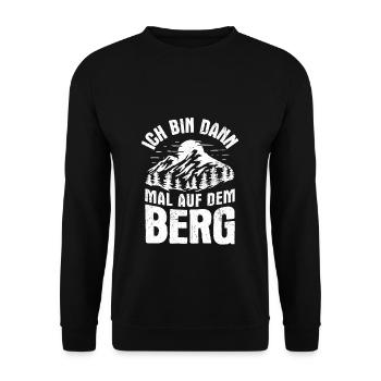 Berge Wanderer Natur Liebhaber Spruch Geschenk Wan - Unisex Pullover - Schwarz - Vorne - Alina (178cm) & Michal (187cm)
