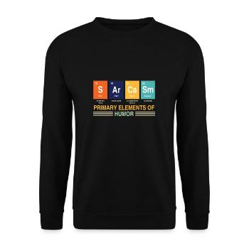 Chimiste drôle de dire Sarcasme Chimie et science - Sweat-shirt Unisexe - noir - Devant - Alina (178cm) & Michal (187cm)