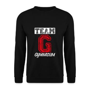 Schulkind Schulwechsel Beste Klasse Schulstart Gym - Unisex Pullover - Schwarz - Vorne - Alina (178cm) & Michal (187cm)