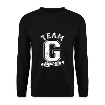 Schulkind Schulwechsel Geschenk Gym Schulanfang Sc - Unisex Pullover - Schwarz - Vorne - Alina (178cm) & Michal (187cm)