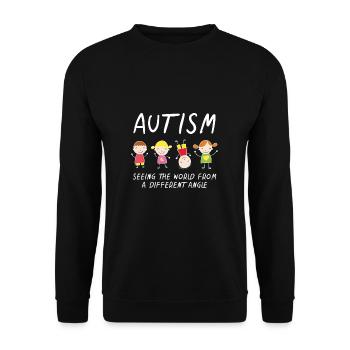 Autism Awareness Autistic Gift Tolerance Autism - Unisex Sweatshirt - black - Front - Alina (178cm) & Michal (187cm)