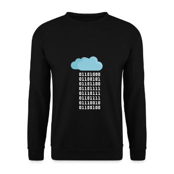 Cloud Computing Coder Programmierer Informatiker - Unisex Pullover - Schwarz - Vorne - Alina (178cm) & Michal (187cm)