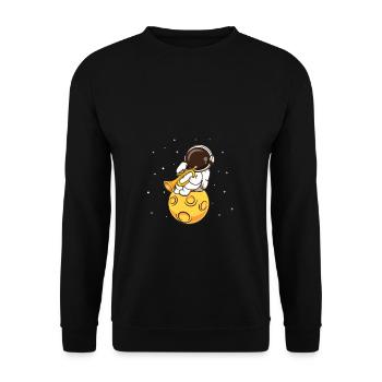 Tromba Trombettista Astronauta Trombettista - Felpa unisex - nero - Fronte - Alina (178cm) & Michal (187cm)