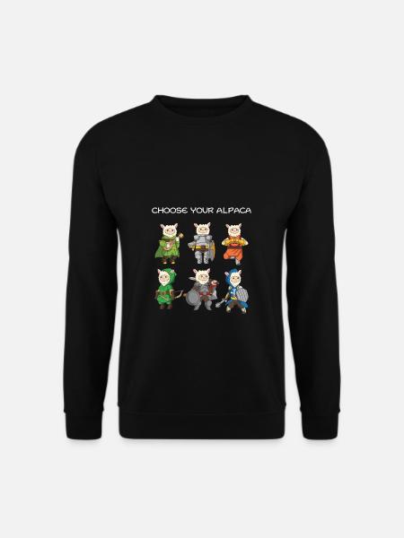 Brettspiel Choose Alpaka Lama Tabletop Geschenk - Unisex Pullover - Schwarz