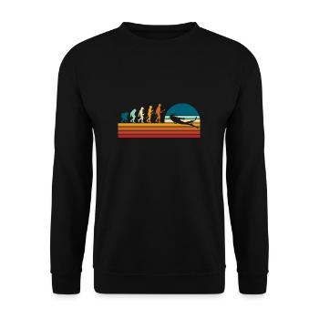 Taucher Evolution Tauchen & Meer Tauch - Unisex Pullover - Schwarz - Vorne - Alina (178cm) & Michal (187cm)