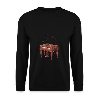 Piano Piano Musicien Cadeau Pianistes - Sweat-shirt Unisexe - noir - Devant - Alina (178cm) & Michal (187cm)