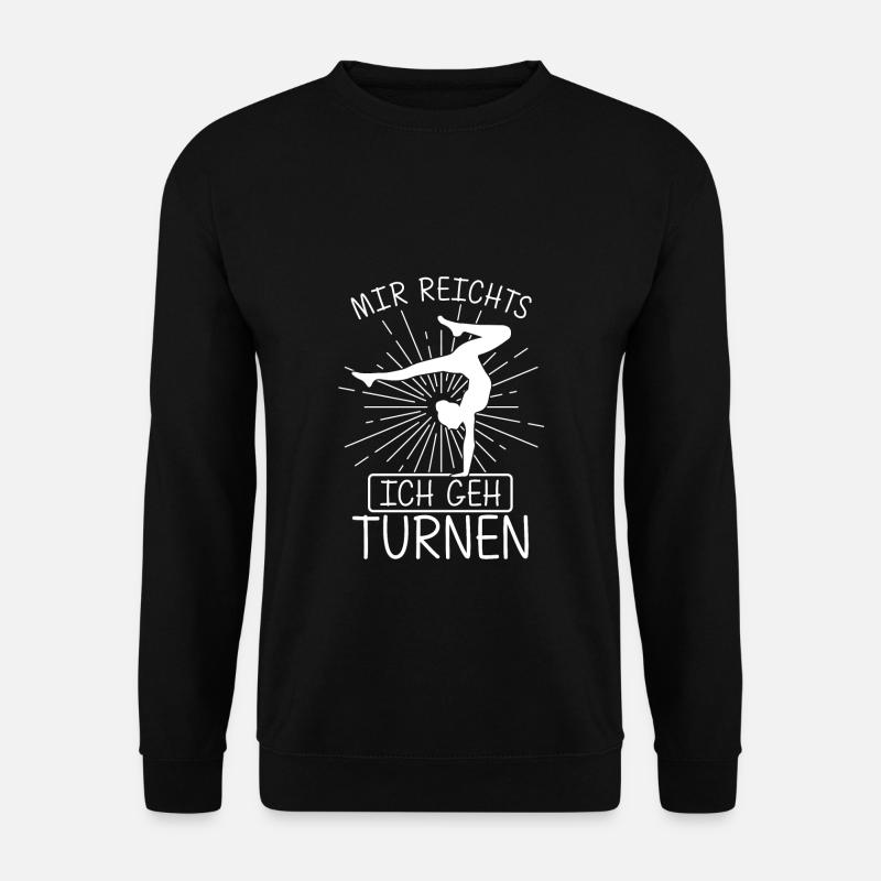 Mir Reichts Ich Geh Turnen Gymnsatik Trainer Turnf - Unisex Pullover - Schwarz