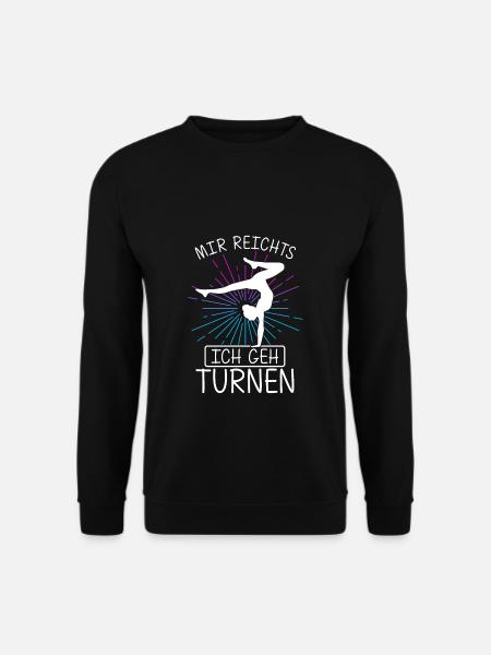Turnen Gymnsatik Handstand Trainer Sportverein Tur - Unisex Pullover - Schwarz