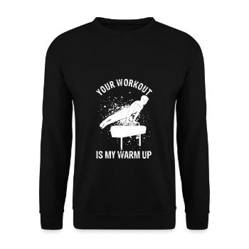 Turnen Gymnsatik Handstand Trainer Sportverein Tur - Unisex Pullover - Schwarz - Vorne - Alina (178cm) & Michal (187cm)