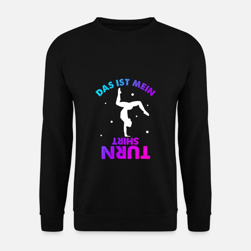 Turnen Gymnsatik Handstand Trainer Sportverein Tur - Unisex Pullover - Schwarz