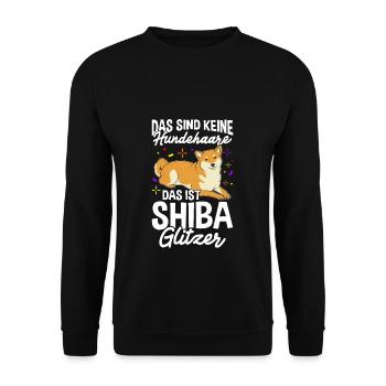 Shiba Gassi Hundefan Hundebesitzer Hund Hundeliebh - Unisex Pullover - Schwarz - Vorne - Alina (178cm) & Michal (187cm)