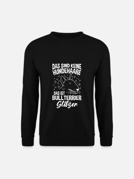 Bullterrier Gassi Hundefan Hundebesitzer Hund Hund - Unisex Pullover - Schwarz
