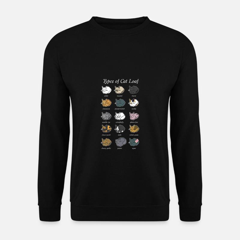 Chat Pain Drôle Chat Cadeau Chat Maman Chat - Sweat-shirt Unisexe - noir