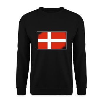 Drapeau du Danemark Scandinavie Drapeau du Danemark Voyage - Sweat-shirt Unisexe - noir - Devant - Alina (178cm) & Michal (187cm)