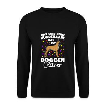 Grand Danois Chien Fan Chien Propriétaire Chien Chien Amour - Sweat-shirt Unisexe - noir - Devant - Alina (178cm) & Michal (187cm)