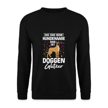 Grand Danois Chien Chien Propriétaire Chien Cadeau Hun - Sweat-shirt Unisexe - noir - Devant - Alina (178cm) & Michal (187cm)