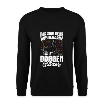Grand Danois Chien Fan Chien Propriétaire Chien Chien Amour - Sweat-shirt Unisexe - noir - Devant - Alina (178cm) & Michal (187cm)