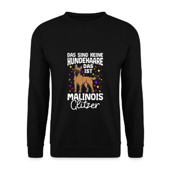 Malinois Dog Walk Dog Fan Dog Owner Dog Dog - Unisex Sweatshirt - black - Front - Alina (178cm) & Michal (187cm)