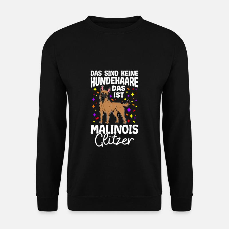 Malinois Gassi Hundefan Hundebesitzer Hund Hundeli - Unisex Pullover - Schwarz