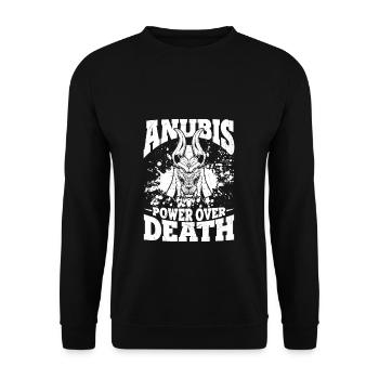 Le pouvoir d’Anubis sur la mort Dieu de la mort Egypte Pha - Sweat-shirt Unisexe - noir - Devant - Alina (178cm) & Michal (187cm)
