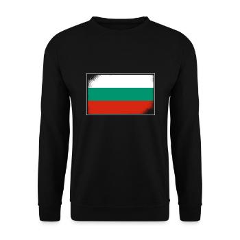 Drapeau bulgare Drapeau bulgare Sables d’or - Sweat-shirt Unisexe - noir - Devant - Alina (178cm) & Michal (187cm)