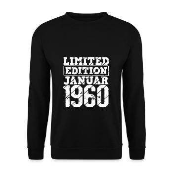 Edition limitée janvier 1960 Edition limitée Ori - Sweat-shirt Unisexe - noir - Devant - Alina (178cm) & Michal (187cm)