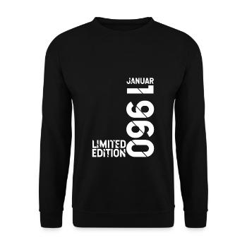 Edition limitée janvier 1960 Edition limitée Ori - Sweat-shirt Unisexe - noir - Devant - Alina (178cm) & Michal (187cm)