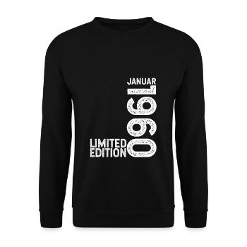 Edition limitée janvier 1960 Edition limitée Ori - Sweat-shirt Unisexe - noir - Devant - Alina (178cm) & Michal (187cm)