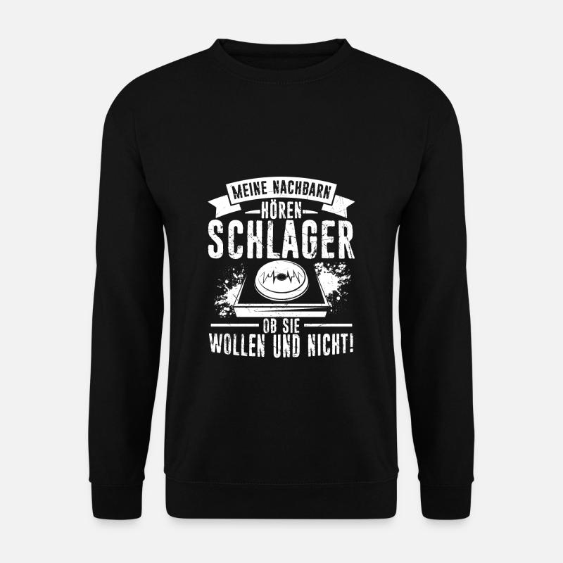 Schlager Schlagermusik Musik Schlagerparty Schlage - Unisex Pullover - Schwarz
