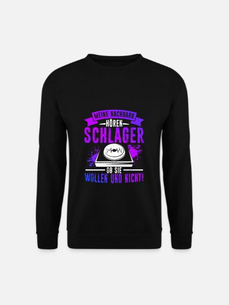 Schlager Schlagermusik Musik Schlagerparty Schlage - Unisex Pullover - Schwarz