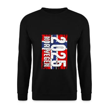 Urlaub Norwegen 2025 Angelteam Angelausflug Natur - Unisex Pullover - Schwarz - Vorne - Alina (178cm) & Michal (187cm)