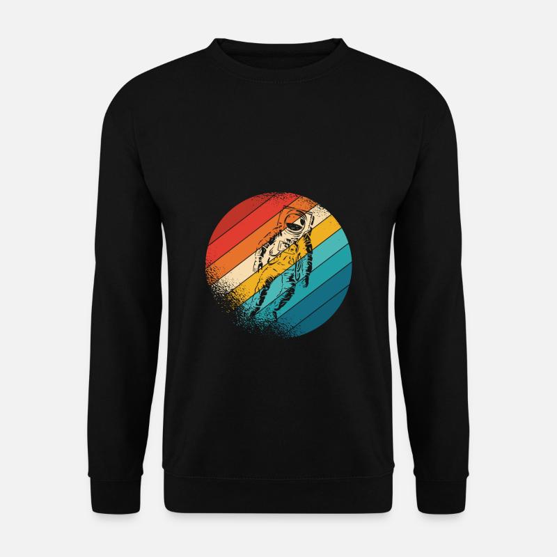 Astronaut Vintage Space Weltall Raumfahrt Astronau - Unisex Pullover - Schwarz