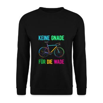 Keine Gnade Für Die Wade Fahrrad Rennrad Downhillf - Unisex Pullover - Schwarz - Vorne - Alina (178cm) & Michal (187cm)