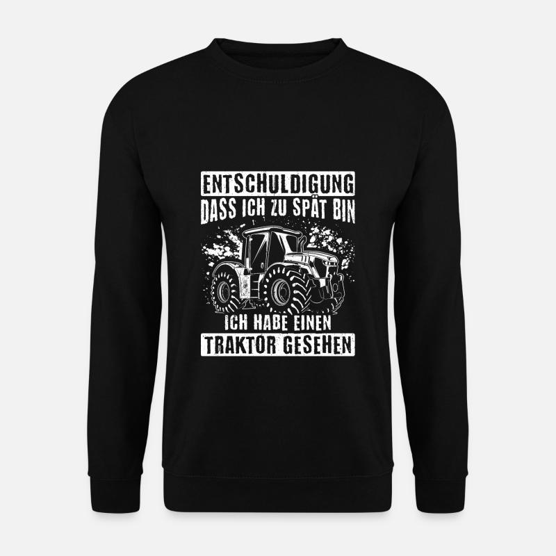 Landwirt Traktor Trecker Bester Job Natur Geschenk - Unisex Pullover - Schwarz