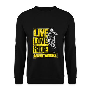 VTT VTT Vélo Fans de vélo Vélo Vélo Cyclisme - Sweat-shirt Unisexe - noir - Devant - Alina (178cm) & Michal (187cm)