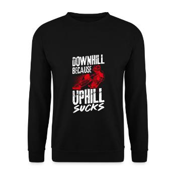 VTT VTT Fans de vélo Bike Biker Retro MTB - Sweat-shirt Unisexe - noir - Devant - Alina (178cm) & Michal (187cm)