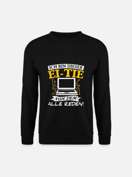 IT Computer PC Beruf Abreit Computer Fan Spruch IT - Unisex Pullover - Schwarz